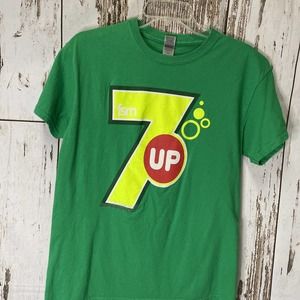 Green 7-Up T-Shirt Size Medium